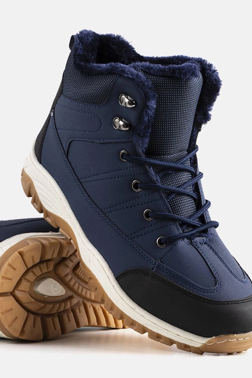 Námornícka modrá zateplené čižmy...