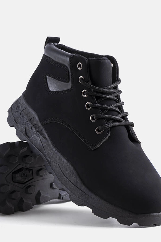 Čierne zateplené čižmy Tristen