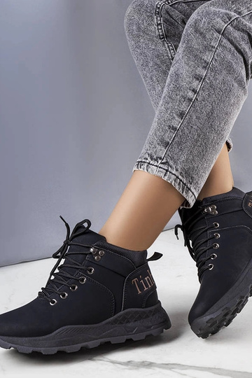 Čierne zateplené dámske... 2