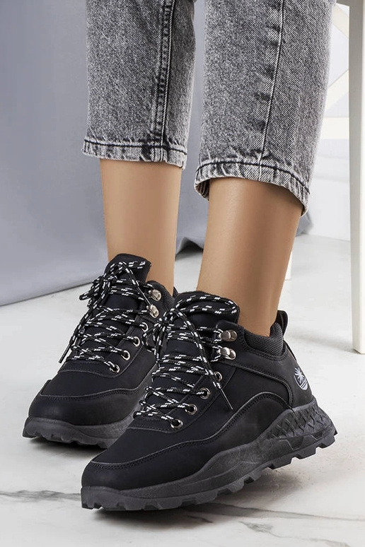 Čierne zateplené dámske čižmy Durani