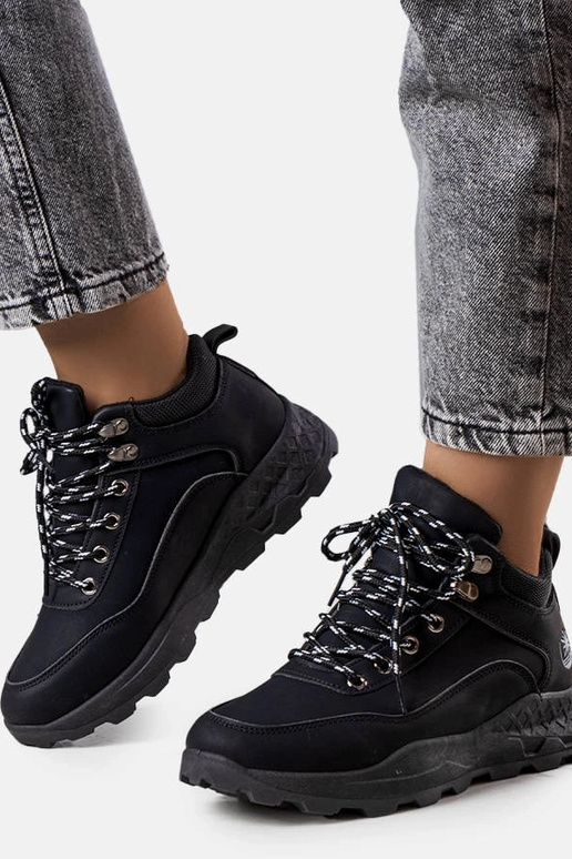 Čierne zateplené dámske čižmy Durani