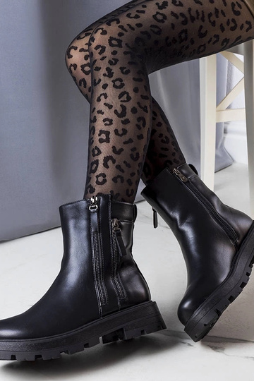 Čierne zateplené čižmy Ferry