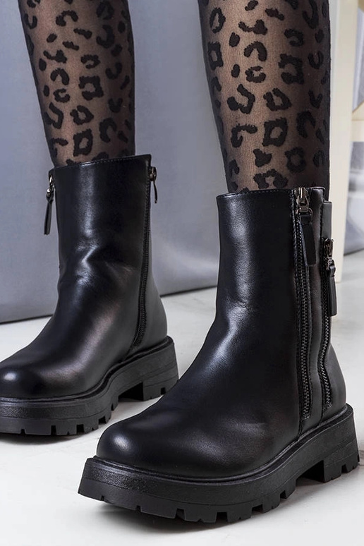 Čierne zateplené čižmy Ferry