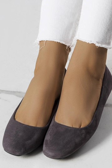 Eko-suede balerínky Jules Grey 2