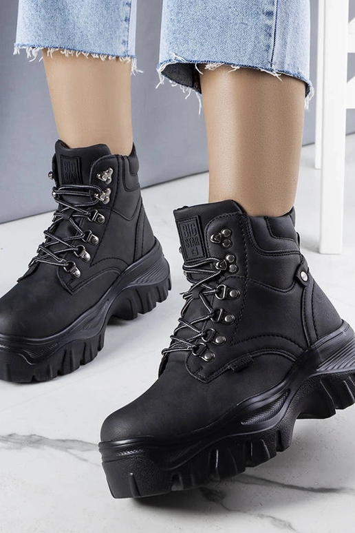 Čierne čižmy Big Star KK274368