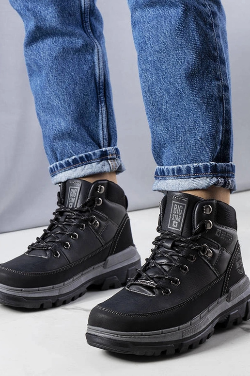 Čierne čižmy Big Star KK274222 ČIERNA