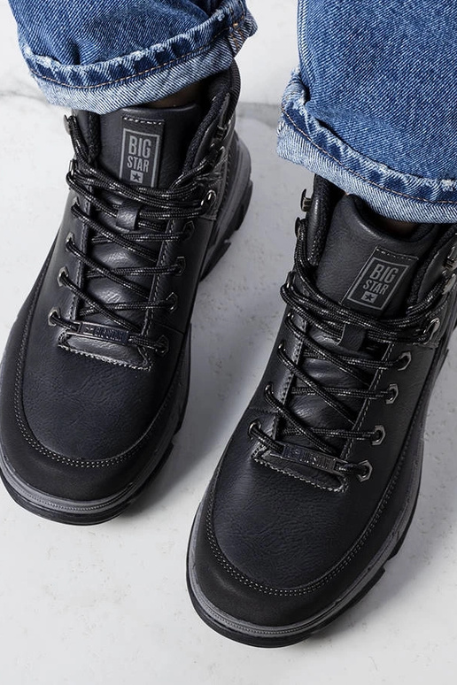 Čierne čižmy Big Star KK274222 ČIERNA