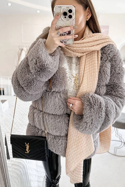 Khalil Ružový bodkovaný šál