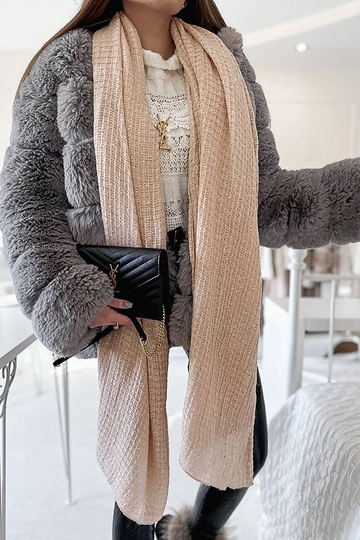 Khalil Ružový bodkovaný šál 2