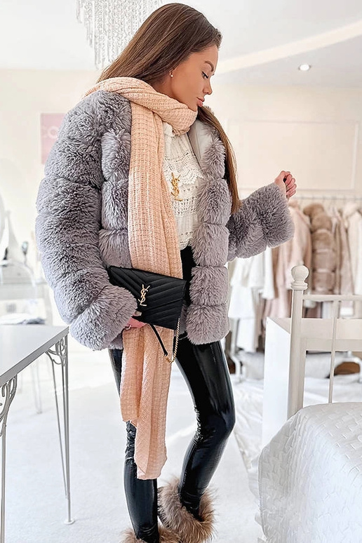 Khalil Ružový bodkovaný šál