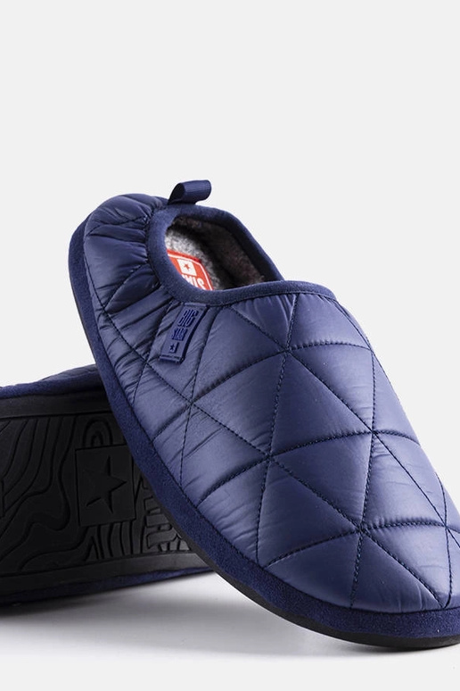Námornícka modrá zateplené papuče Big...