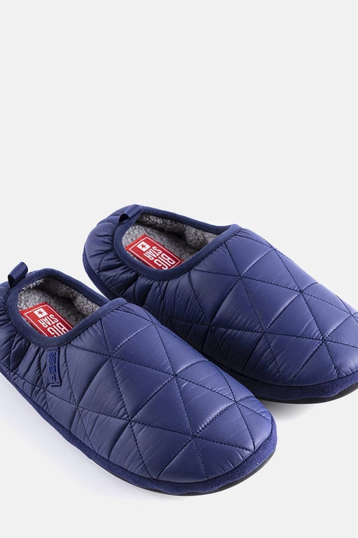 Námornícka modrá zateplené papuče Big...