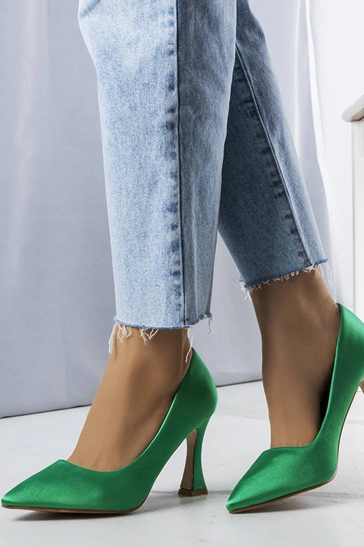 Zelené lodičky na podpätku Otto...