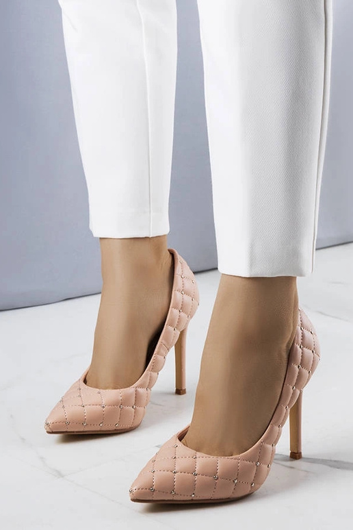 Ružové prešívané podpätky Dayton Ružové prešívané podpätky Dayton