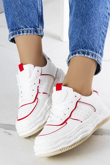 Biele tenisky s červenými... 2