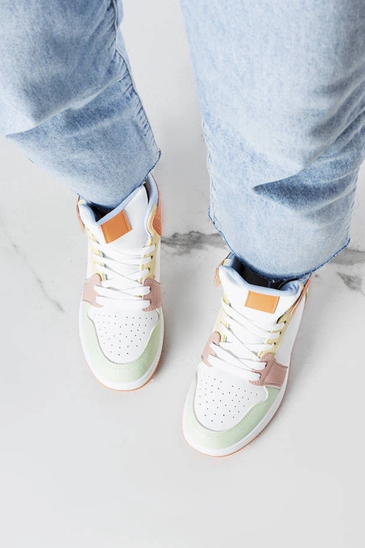 Oranžové vysoké tenisky Kari