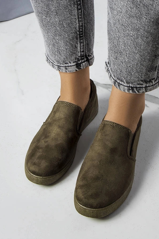 Zelené športové topánky z umelej...