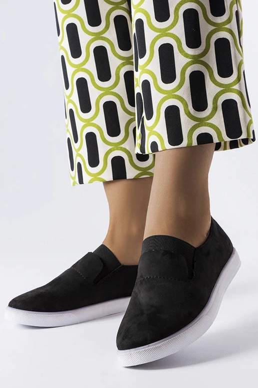 Čierne športové topánky z umelej...