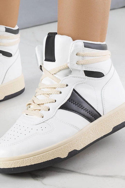 Robin čierno-biele vysoké tenisky