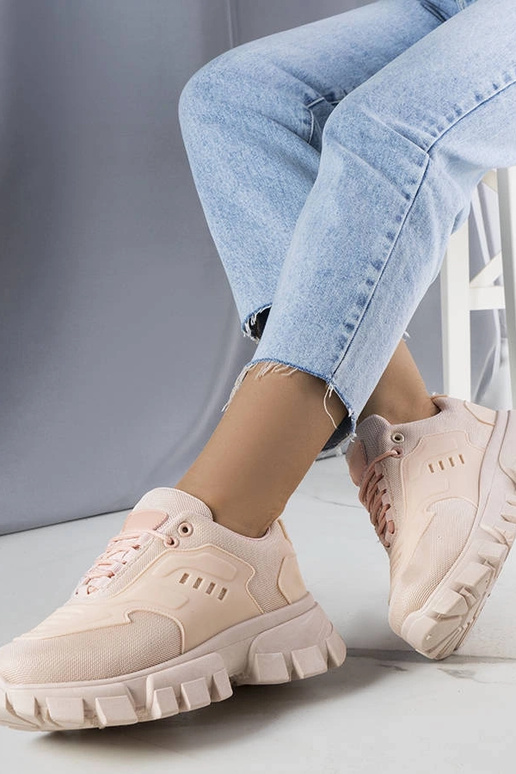 Ružové tenisky s masívnou podrážkou Inez