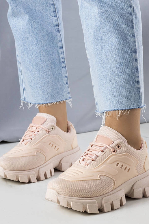 Ružové tenisky s masívnou podrážkou Inez