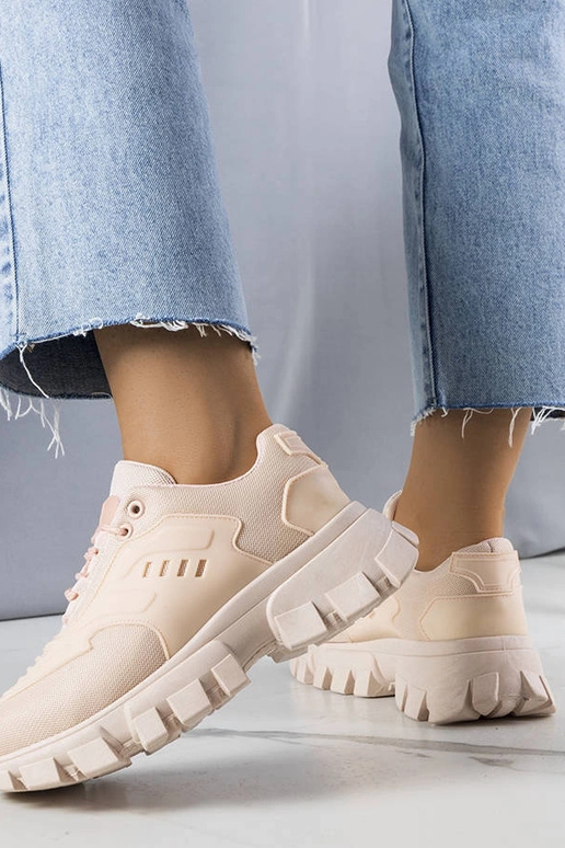 Ružové tenisky s masívnou podrážkou Inez