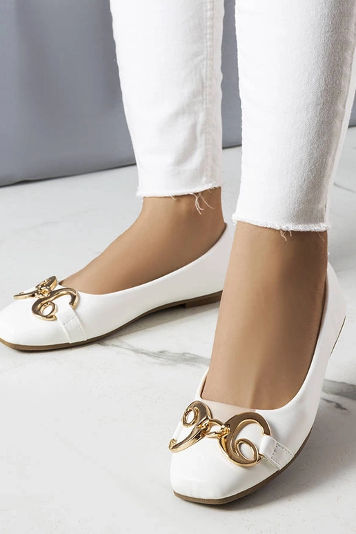 Shawnine biele balerínky so...