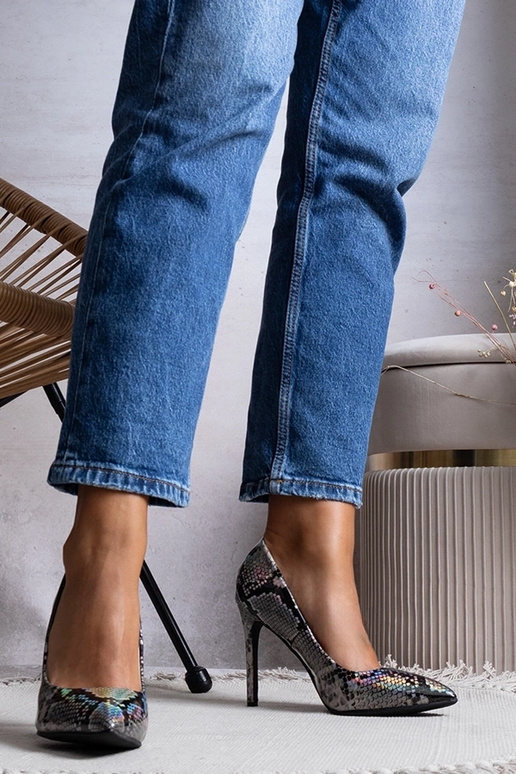 Patentované podpätky Ella Silver