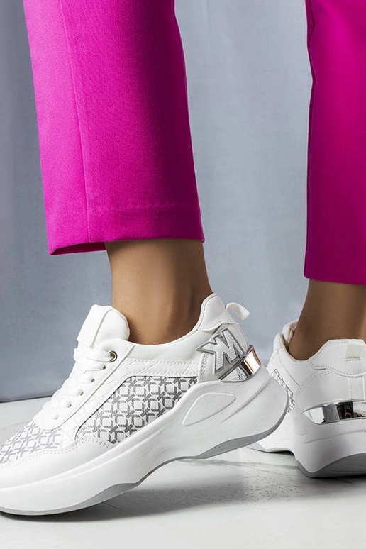 Biele tenisky s monogramom Margie