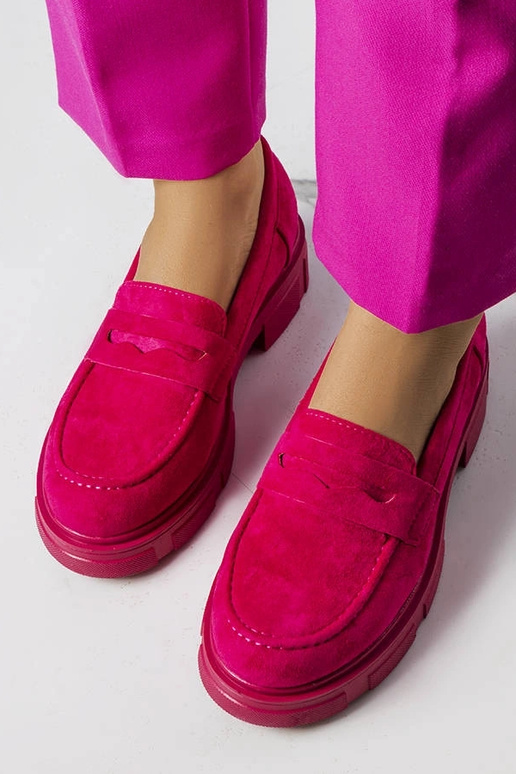 Ružové topánky z umelej semišovej...