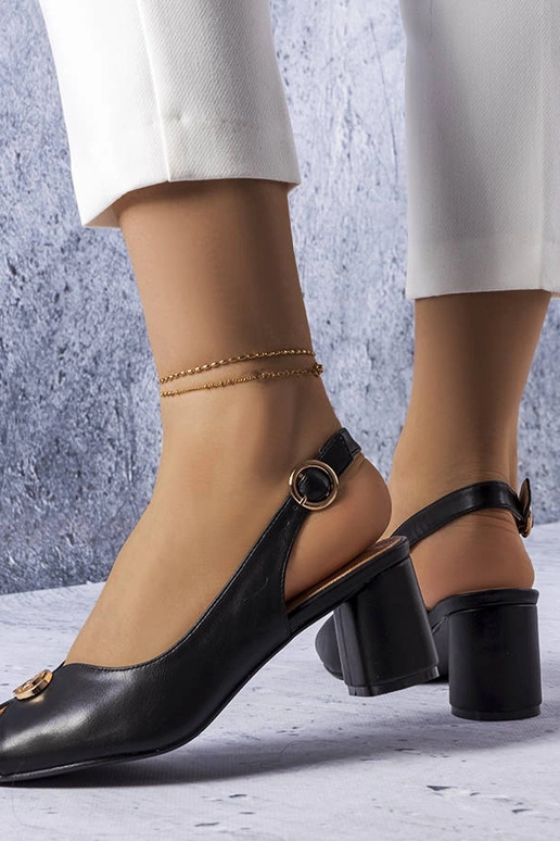 Čierne elegantné sandále Grimard Čierne elegantné sandále Grimard