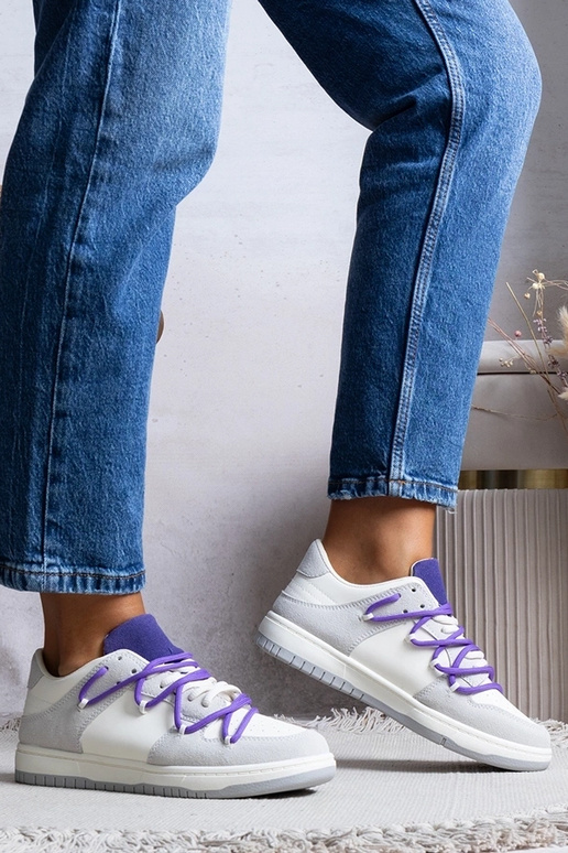 Šedé tenisky dámske tenisky fialové...