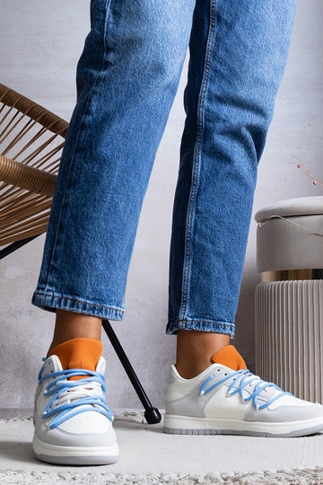 Šedé dámske tenisky modré... 2