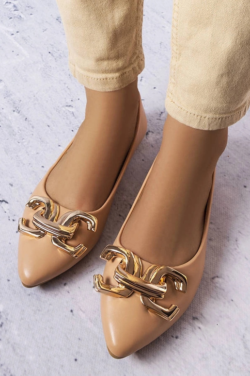 Tmavo pieskové topánky s ozdobou,...