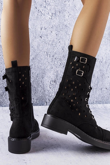 Čierne členkové čižmy Legault 2