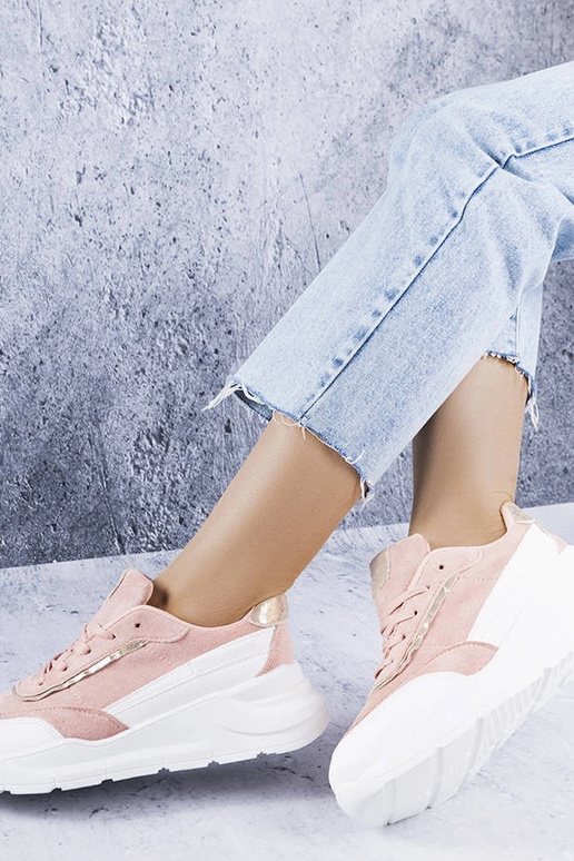 Ružové športové topánky z umelej...