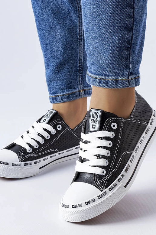 Čierne prelamované tenisky Big Star...