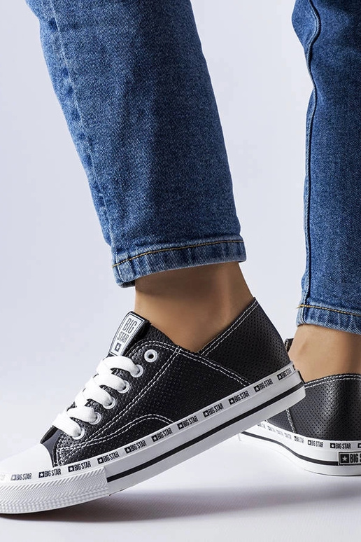 Čierne prelamované tenisky Big Star...