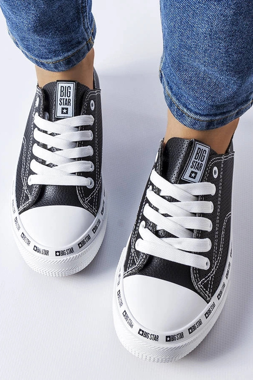 Čierne prelamované tenisky Big Star...