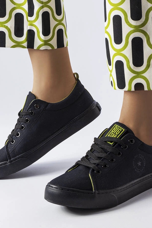 Čierne látkové tenisky Big Star LL274247