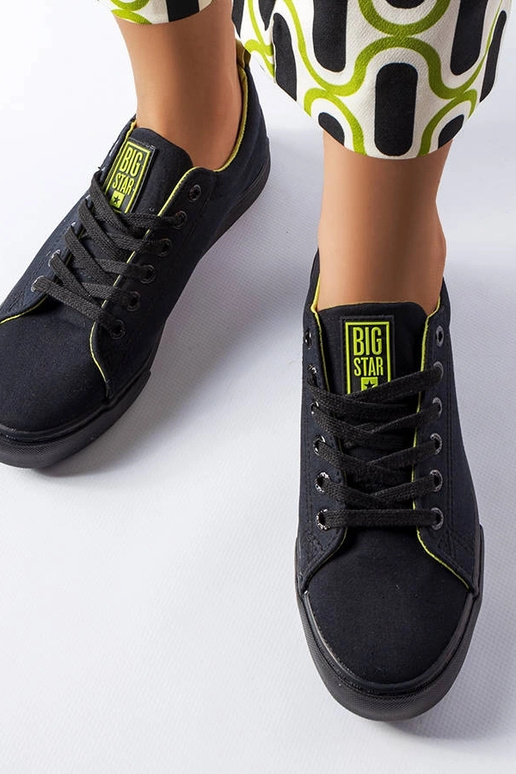 Čierne látkové tenisky Big Star LL274247