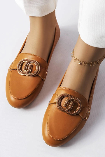 Hnedé dámske mokasíny Eleena 2