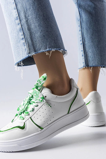 Biele tenisky so stuhou Pryor 2