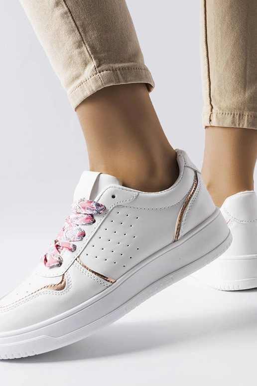 Biele tenisky so stuhou Pryor