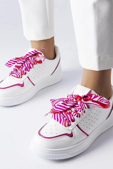 Biele tenisky so stuhou Pryor