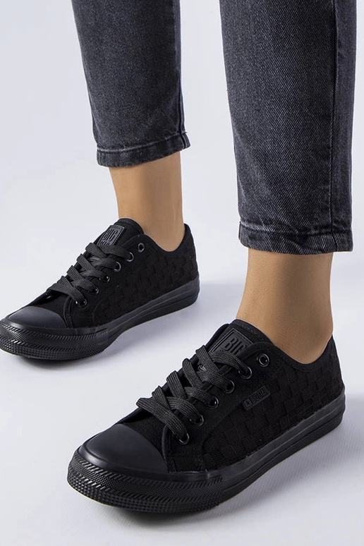 Čierne sieťované tenisky Big Star...