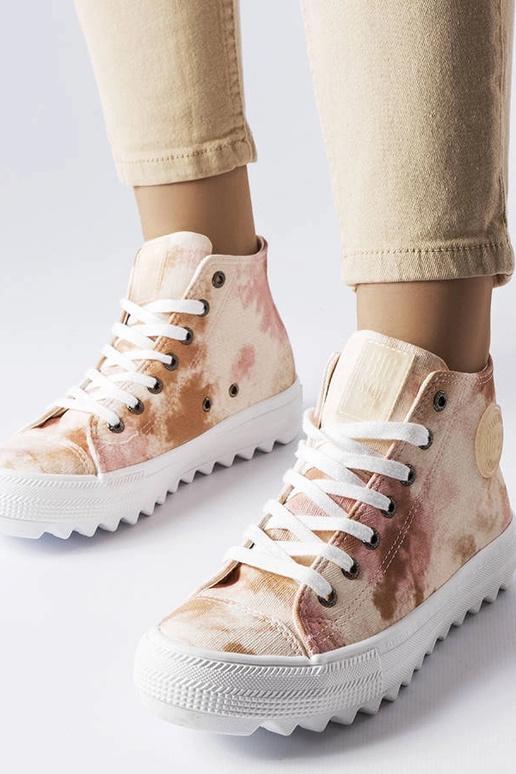 Béžové vzorované tenisky Big Star...