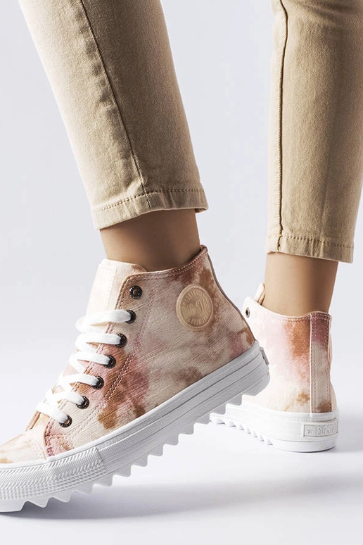 Béžové vzorované tenisky Big Star...