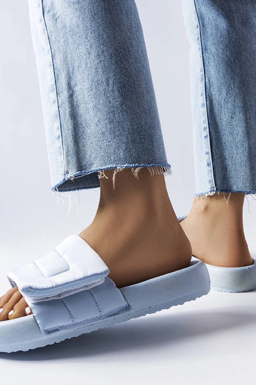 Modré žabky Aleron so zapínaním na...