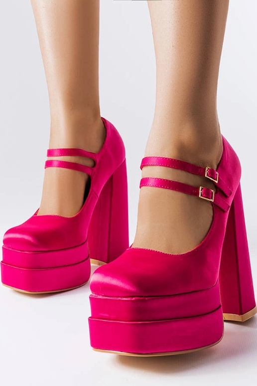 Ružové lodičky Gabriel na vysokom opätku